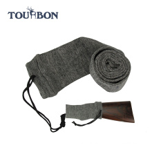 Tourbon hunting accessory wholesale cotton knitting shotgun sleeve gun sock /rifle sock